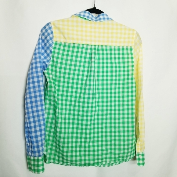 Vineyard Vines  Multicolored  Checkered Button Up shirt Size 4 NWOT - Picture 2 of 14